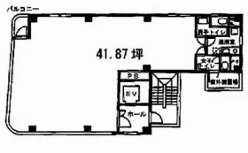 乃木坂ミツワビルの基準階図面