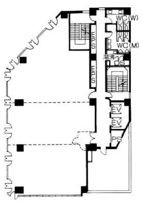 KDX春日ビルの基準階図面