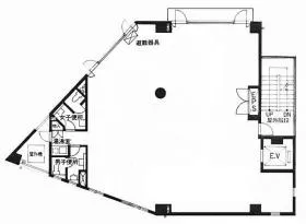 赤坂ヒルサイドの基準階図面