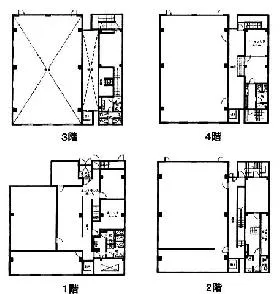 フジ54ビルの基準階図面