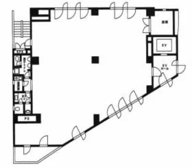 サンシャイン5ビルの基準階図面