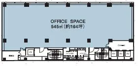 I・Sリバーサイドビルの基準階図面