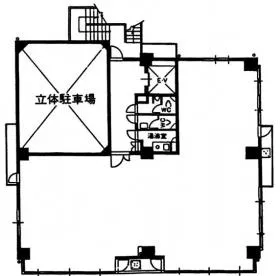 芝シティビルの基準階図面