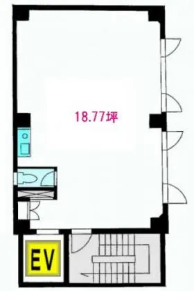 三田耀ビルの基準階図面