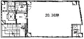南青山NKビルの基準階図面