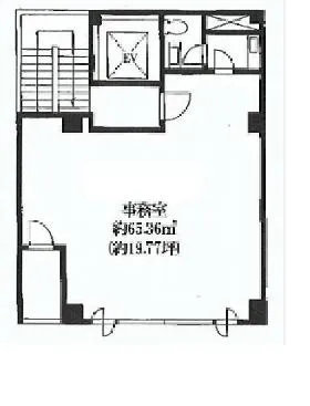 溜池ミツワビルの基準階図面