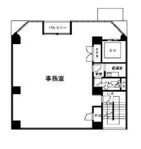 WAY TOWERSビルの基準階図面
