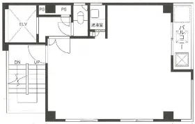 亀井橋ビルの基準階図面
