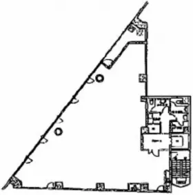 イマスオフィス早稲田(旧ARTS WASEDA BLDG)の基準階図面