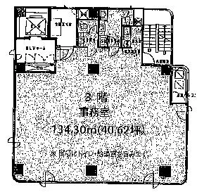 日本橋人形町石井ビルの基準階図面