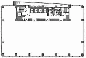 アークヒルズフロントタワーRoPビルの基準階図面
