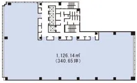 日本橋本町東急ビルの基準階図面