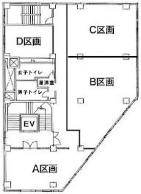 三神ビルの基準階図面