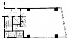 AIビル茅場町(M&Sビル)の基準階図面