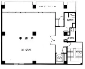 藤野ビルの基準階図面
