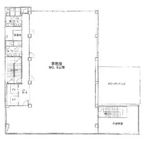 THE WALLビルの基準階図面