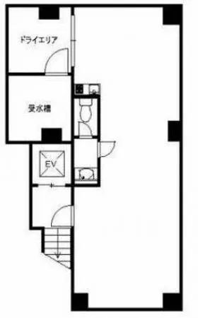 セントラル弥生ビルの基準階図面