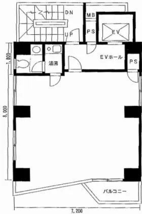 虎ノ門MKビルの基準階図面