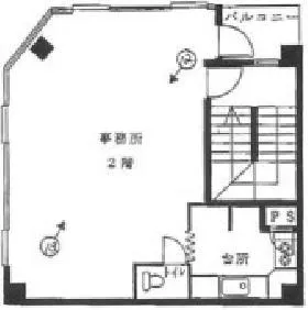 室町SDビルの基準階図面
