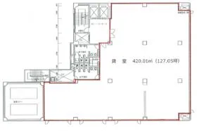 三信八丁堀ビルの基準階図面