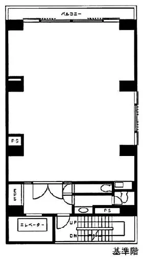 伊達志めビルの基準階図面