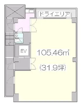 若菜ビルの基準階図面