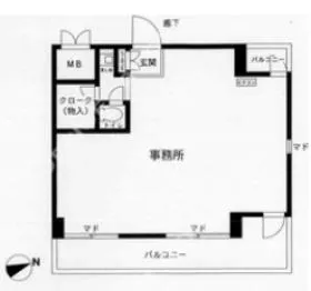 ノア芝大門ビルの基準階図面