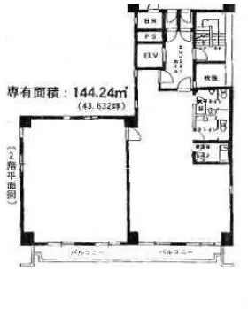 サンサーラ第3御苑の基準階図面