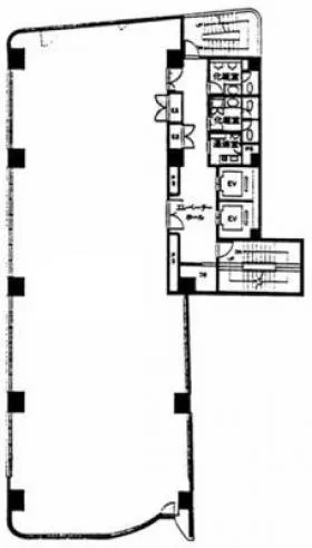 KDX新宿286ビルの基準階図面