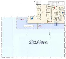 京橋MIDビルの基準階図面