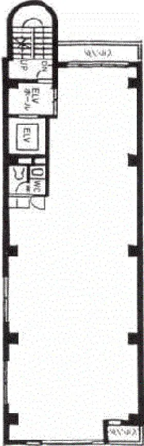 花菱ビルの基準階図面