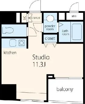 VORT銀座residenceビルの基準階図面