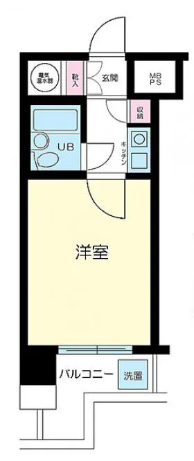 三田富洋ハイツの基準階図面