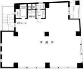 江口ビル別館の基準階図面