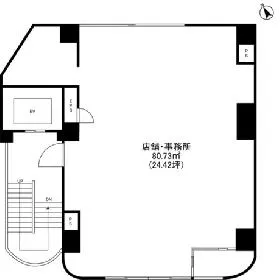萬屋ビルの基準階図面