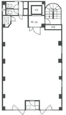 東武銀座第2ビルの基準階図面