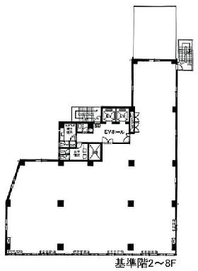 RBM虎ノ門ビルの基準階図面