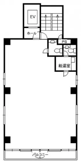 中村屋ビルの基準階図面