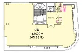 柿原林業ビルの基準階図面