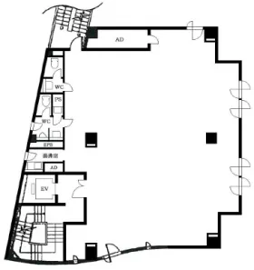 ステージ神宮前Ⅱの基準階図面