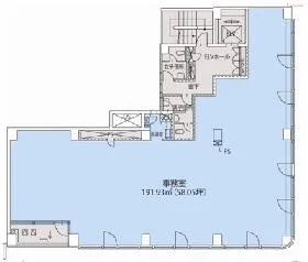 八重洲共同ビルの基準階図面