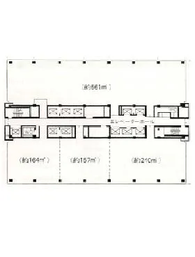 住友生命名古屋ビルの基準階図面