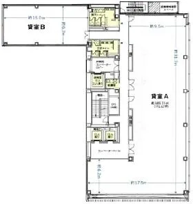 メルクロスビルの基準階図面