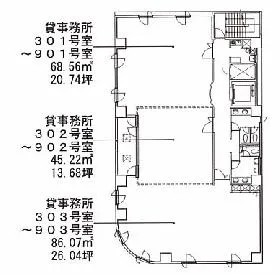 パラッツォ シエナの基準階図面