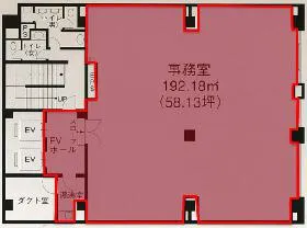 新日本実業銀座6丁目ビルの基準階図面