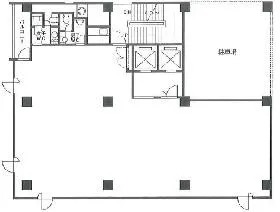 亀田ビルの基準階図面