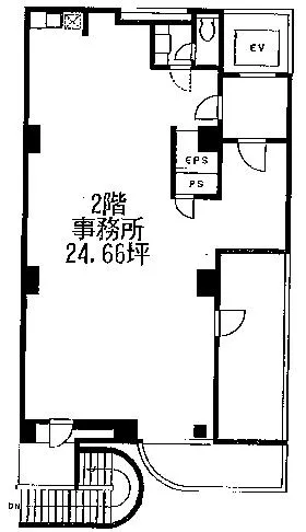 シティプラザ大久保ビルの基準階図面