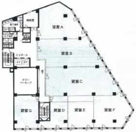 甲南アセット千葉中央ビルの基準階図面