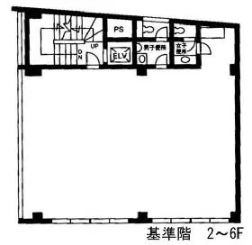 西新宿梅村ビルの基準階図面