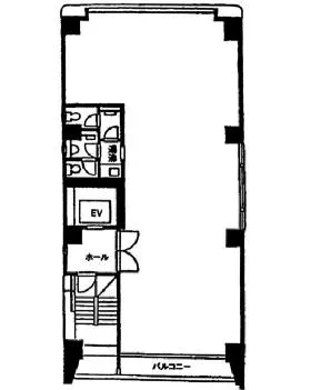 芝石井ビルの基準階図面